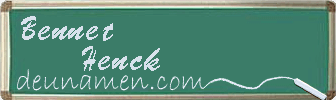 Bennet Henck Visitenkarte